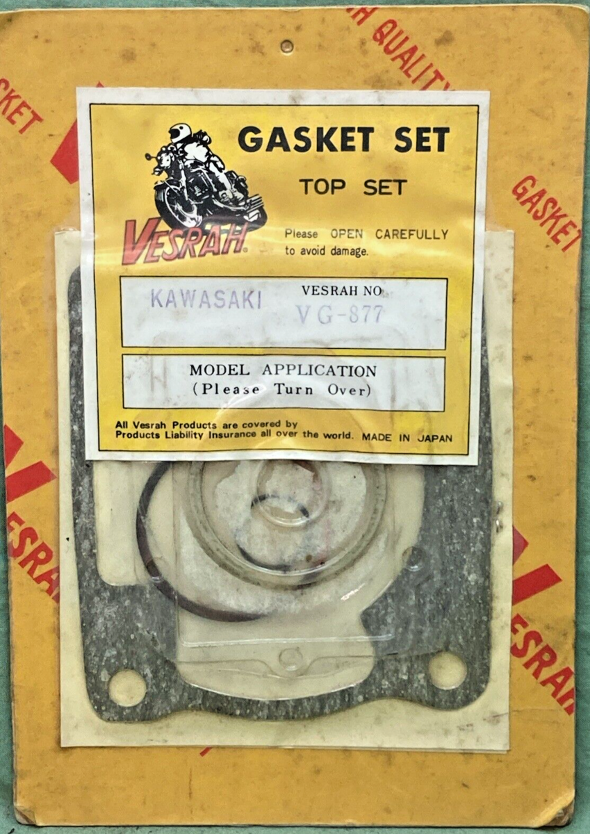 NEW GENUINE VESRAH VG-877 FOR KAWASAKI GASKET SET, INCOMPLETE KIT