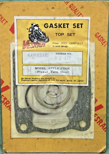NEW GENUINE VESRAH VG-877 FOR KAWASAKI GASKET SET, INCOMPLETE KIT