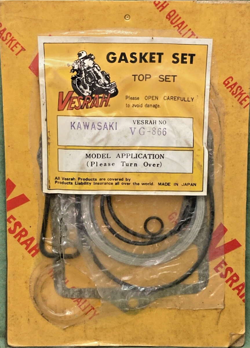 NEW GENUINE VESRAH VG-866 FOR KAWASAKI GASKET SET, INCOMPLETE KIT