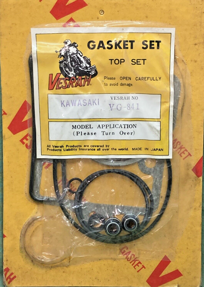 NEW GENUINE VESRAH VG-841 FOR KAWASAKI GASKET SET, INCOMPLETE KIT