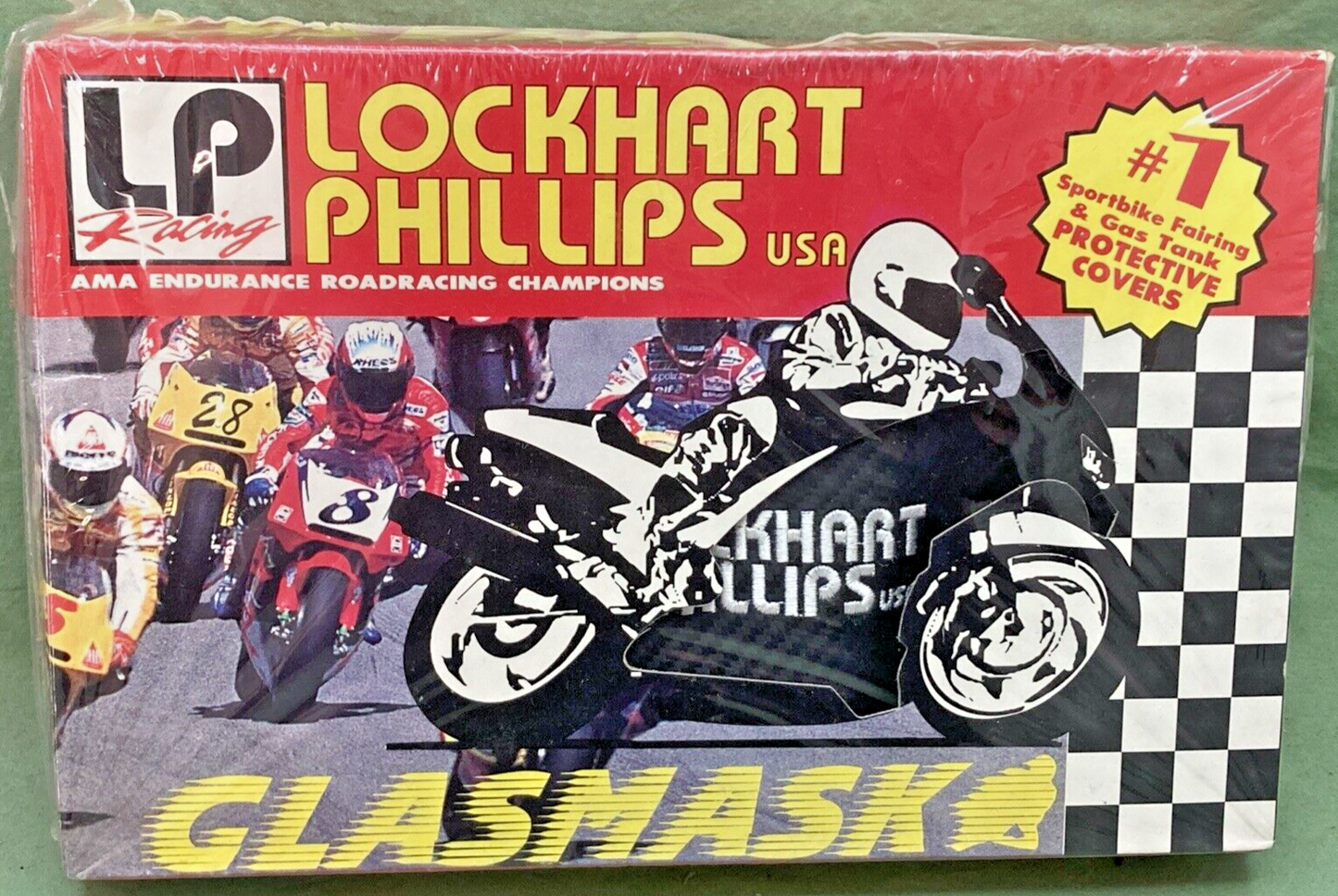 NEW LOCKHART PHILLIPS RACING GLASMASK 1/2 TANK PROTECTIVE COVER TT 94-99