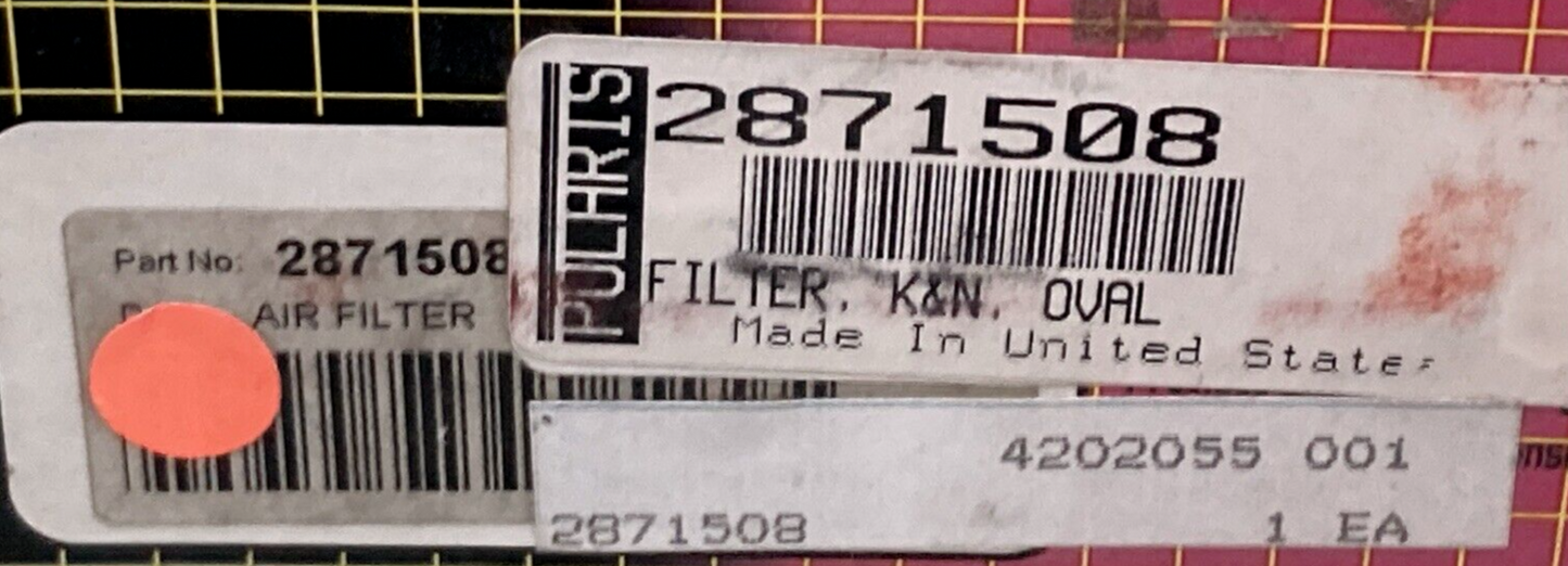 NEW GENUINE K&N 2871508 AIR FILTER