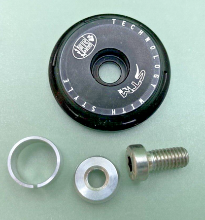 NEW GENUINE STM 0504-0059 FRAME PLUGS, DUCATI BLACK 14MM
