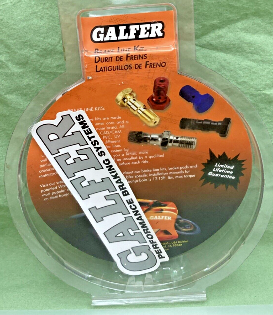 NEW GENUINE FRENOKIT GALFER FKOO3D728R STAINLESS STEEL REAR HYDRAULIC BRAKE LINE