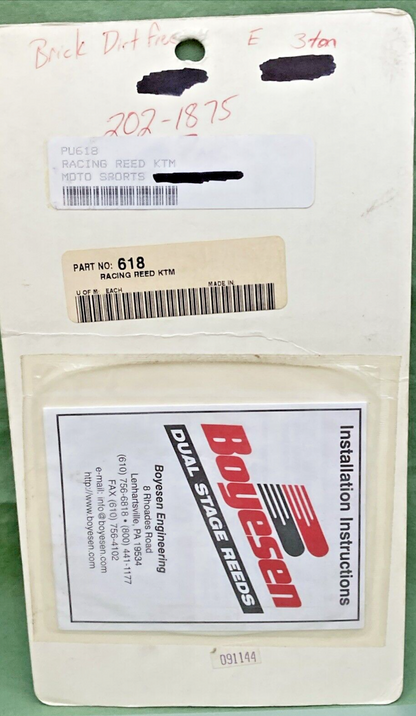 NEW GENUINE BOYESEN 618 POWER REED
