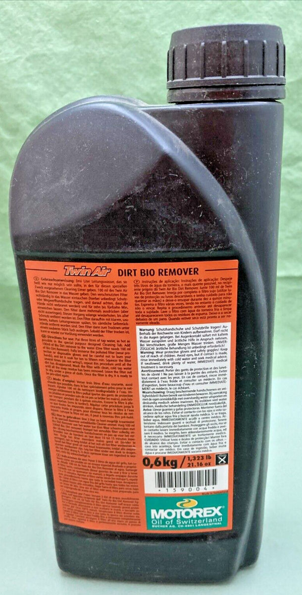 NEW GENUINE TWIN AIR 159004 BIO DIRT REMOVER, 21.16OZ