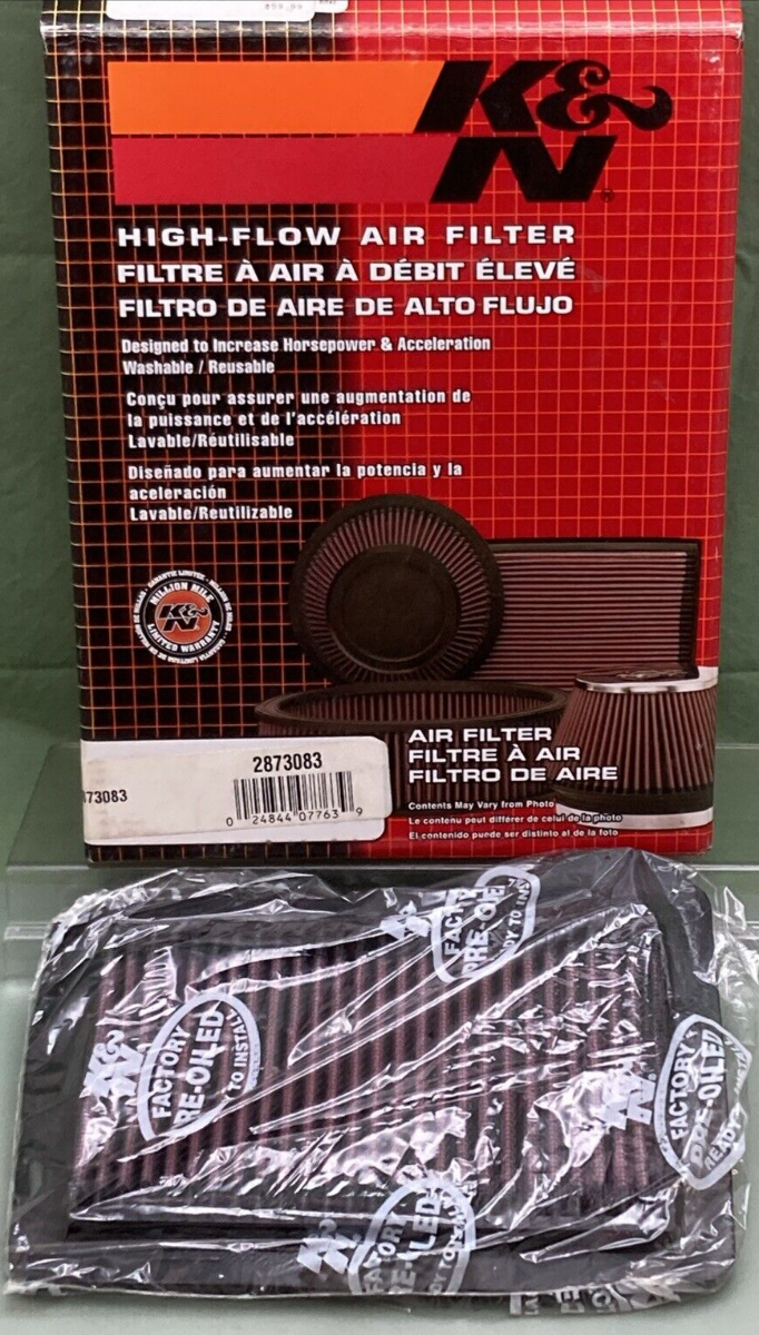 NEW GENUINE K&N 2873083 AIR FILTER