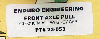 NEW GENUINE ENDURO ENGINEERING 23-053 FRONT AXLE PULL