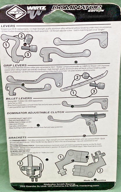 NEW GENUINE MSR 34-1775 LVRS W/ GRIP, KTM - BLK