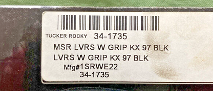 NEW GENUINE MSR 34-1735 GRIP (BLACK) LEVER SER 1SRWE22, KAWASAKI,  KX500, 97-04