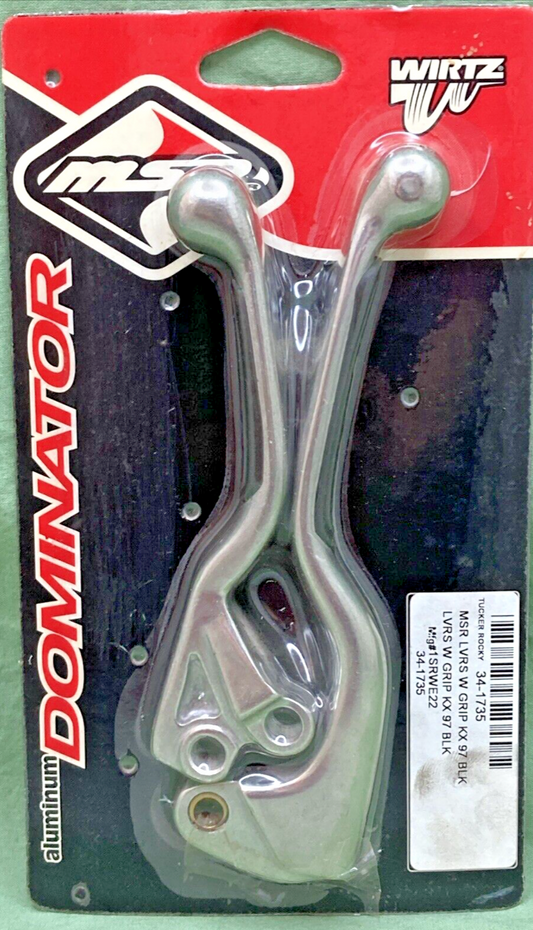 NEW GENUINE MSR 34-1735 GRIP (BLACK) LEVER SER 1SRWE22, KAWASAKI,  KX500, 97-04