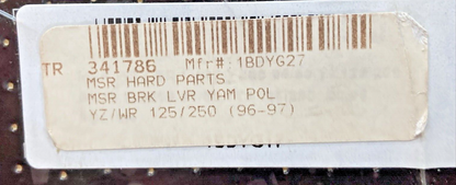 NEW GENUINE MSR 34-1786 BRK LVR YAM POL, YZ / WR, 125 / 250, '96-'97