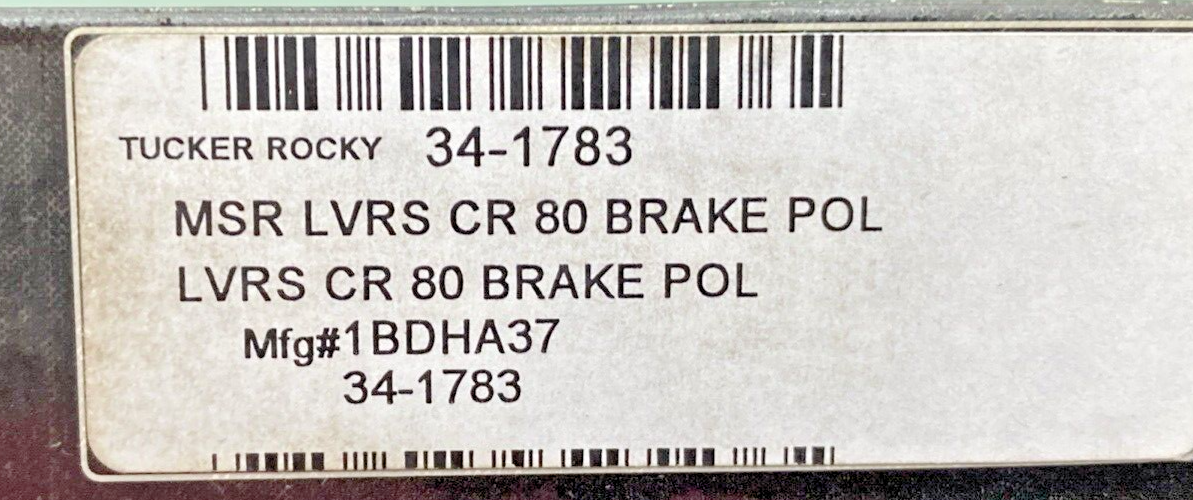 NEW GENUINE MSR 34-1783 LVRS CR 80 BRAKE POL