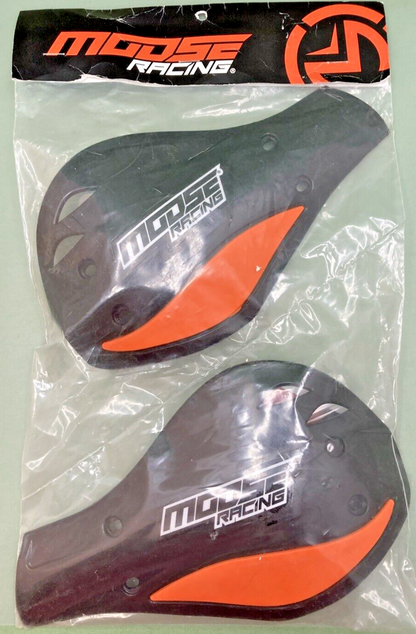 NEW GENUINE MOOSE RACING 0635-0552 HANDGUARD DFLCTR BLK/ORG