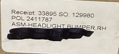 NEW GENUINE POLARIS 2411787 Assembly Headlight Bumper Right W/ Bulb