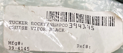 NEW GENUINE TUCKER ROCKY NEMPCO 39-4145 CRUISE VISOR BLACK, SNAP ON