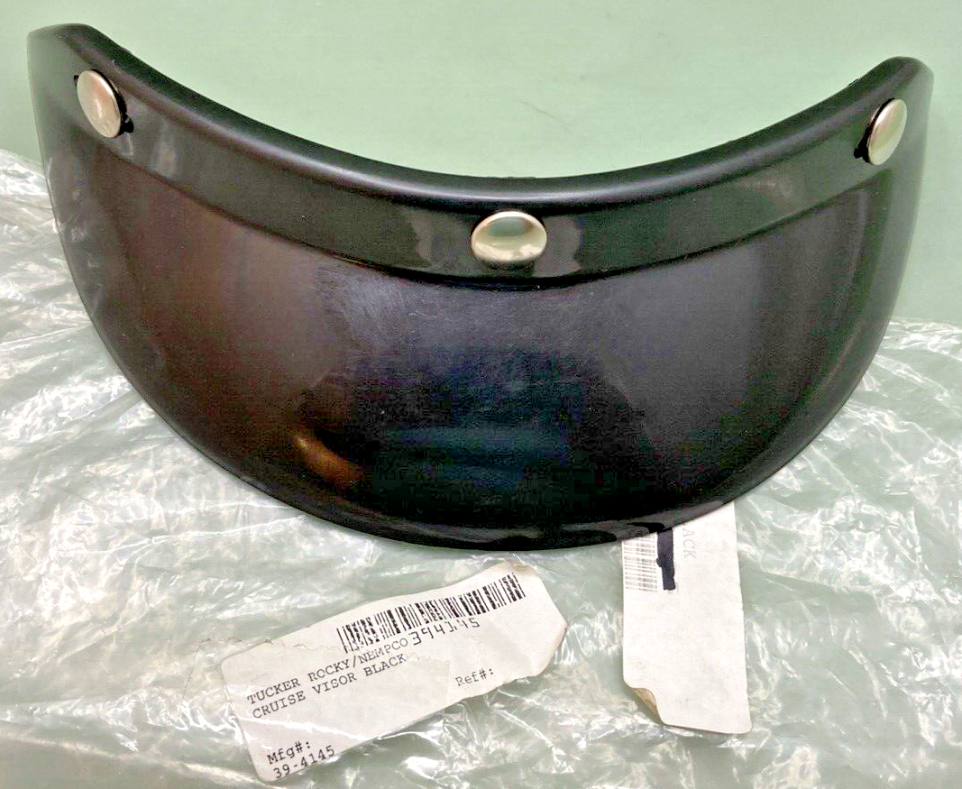 NEW GENUINE TUCKER ROCKY NEMPCO 39-4145 CRUISE VISOR BLACK, SNAP ON