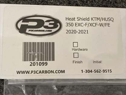 NEW GENUINE P3 CARBON 201099 Heat Shield