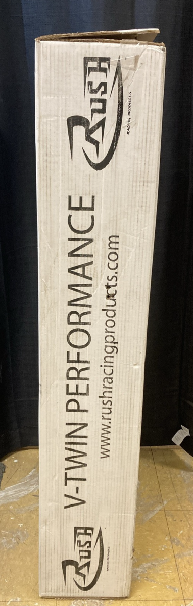 NEW GENUINE RUSH RACING I1105 CHROME HIGH OUTPUT DUAL HEADER SYSTEM FOR INDIAN