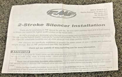 NEW GENUINE FMF 025039 SLIENCER MODEL TDS-3 TURBINECORE 2
