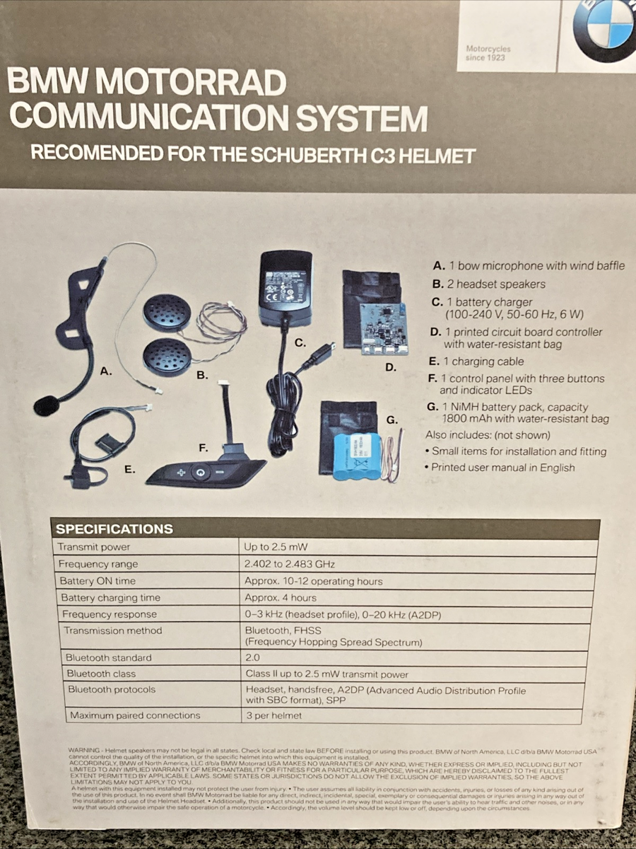 NEW GENUINE BMW 71602219827 COMMMUNICATION SYSTEM
