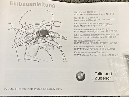 NEW GENUINE BMW 71607676868 NAVIGATOR BRACKET SET