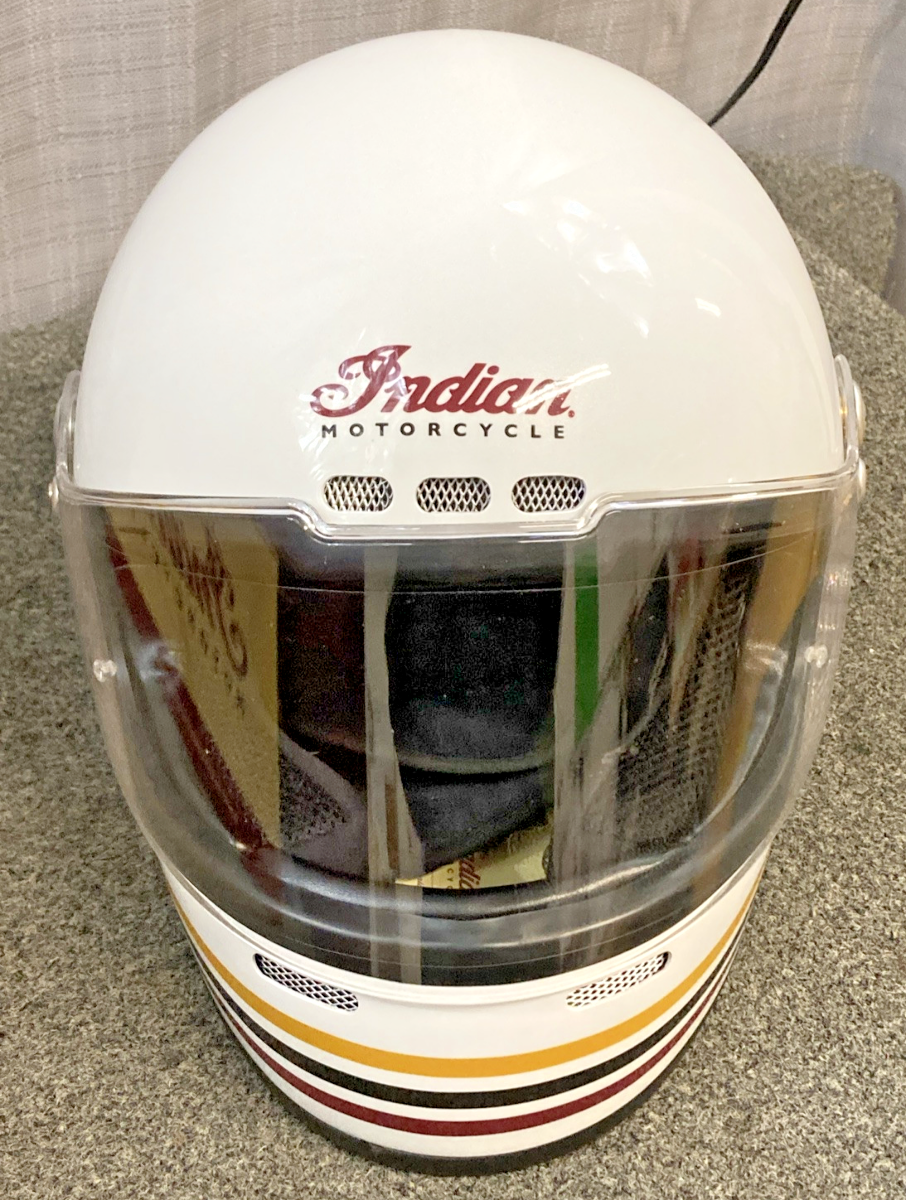 NEW GENUINE INDIAN 286868303 RETRO FULL FACE HELMET SIZE M