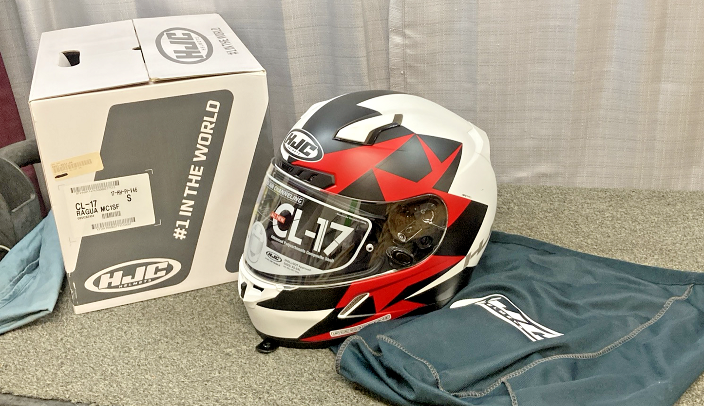 NEW GENUINE HJC CL-17 RAGUA MC1SF HELMET RED SIZE S