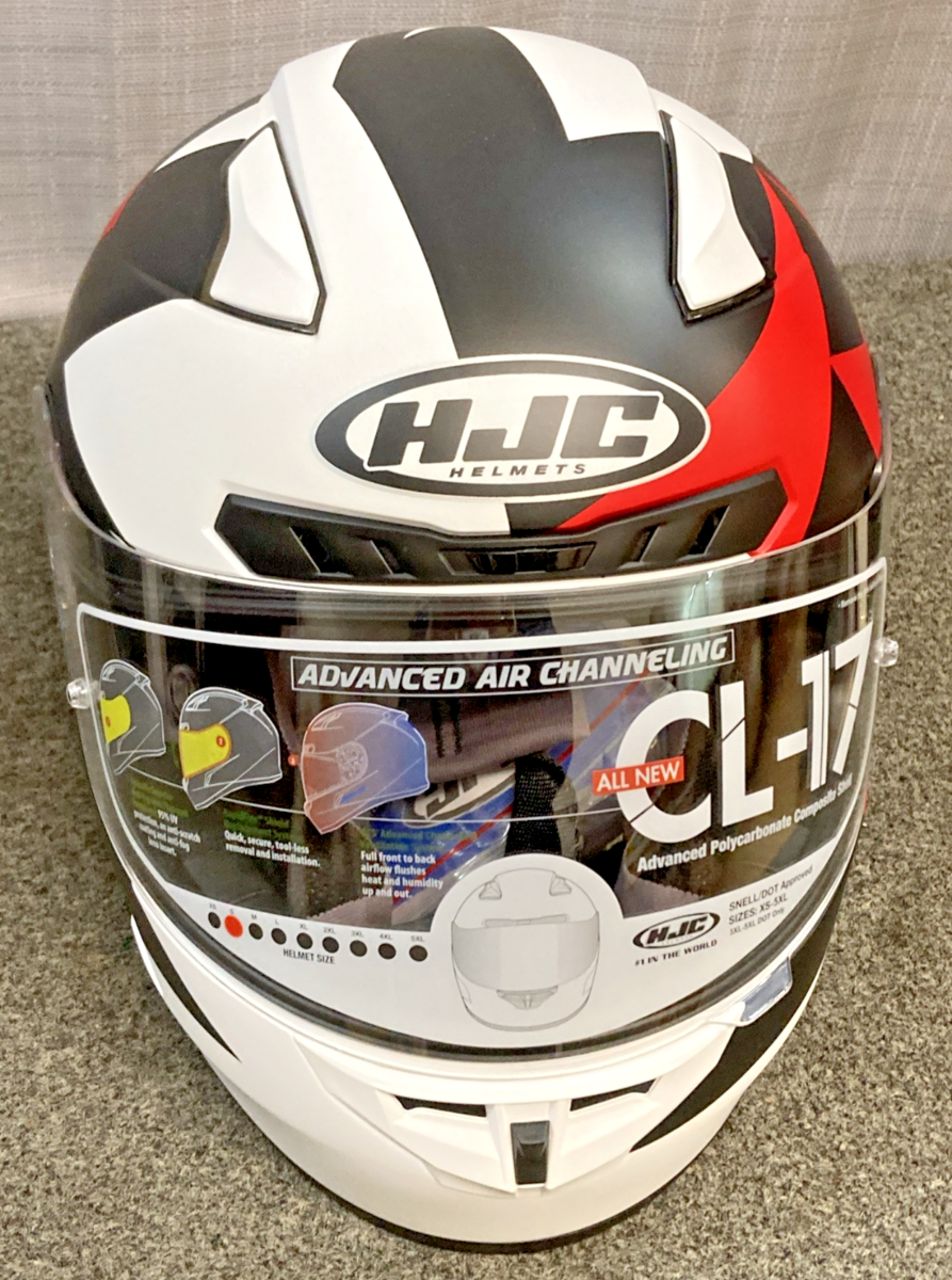NEW GENUINE HJC CL-17 RAGUA MC1SF HELMET RED SIZE S