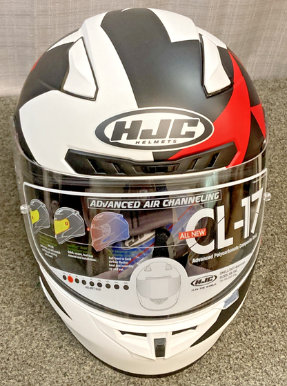 NEW GENUINE HJC CL-17 RAGUA MC1SF HELMET RED SIZE S