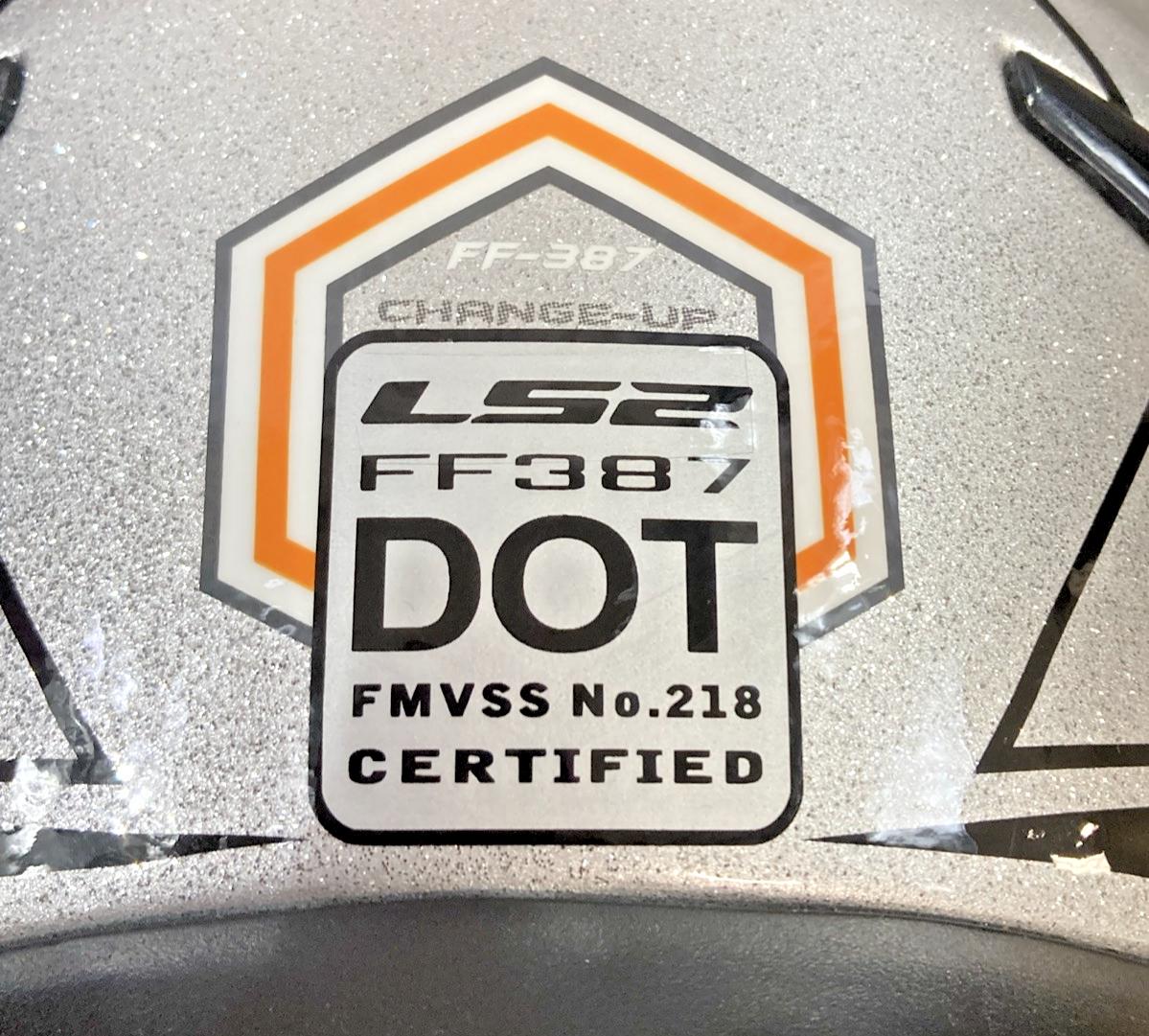 NEW GENUINE LS2 FF387 FULL FACE HELMET ORANGE SIZE L
