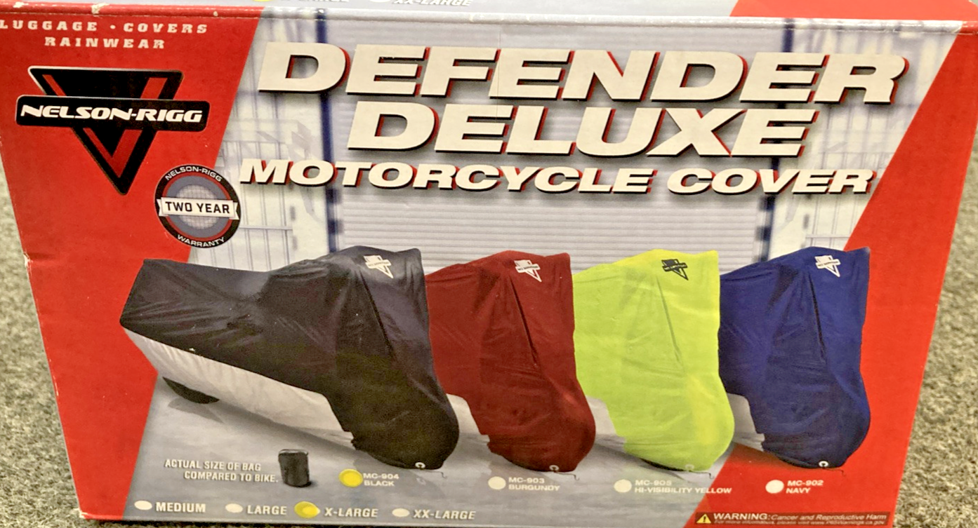 NEW GENUINE NELSON-RIGG MC-904-04-XL DEFENDER DELUXE COVER, X-LARGE, BLACK