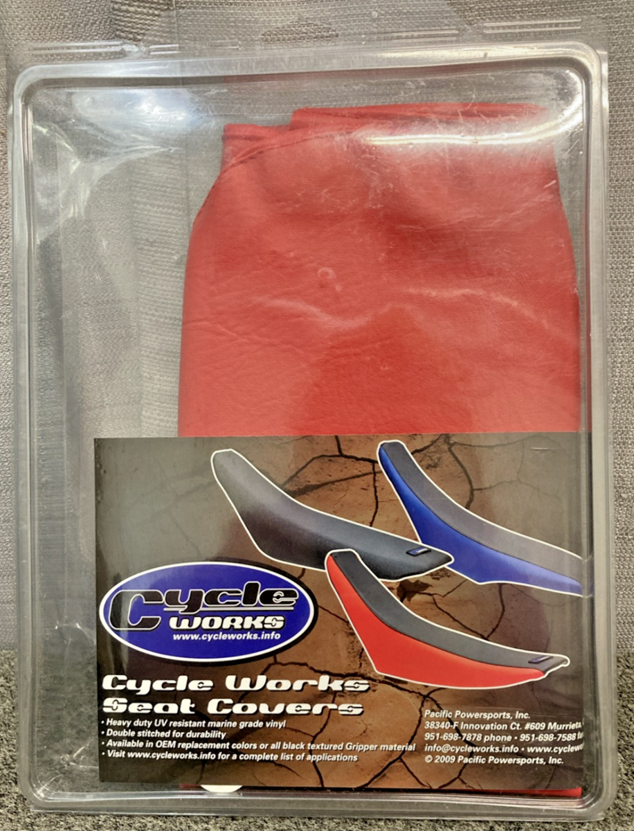 NEW GENUINE CYCLE WORKS 35-18085-02 SEAT COVER, STAND RED