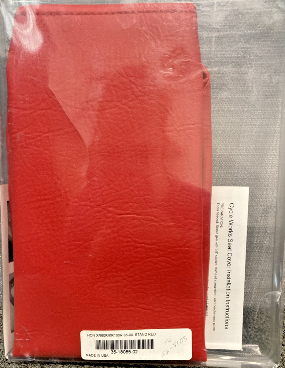 NEW GENUINE CYCLE WORKS 35-18085-02 SEAT COVER, STAND RED
