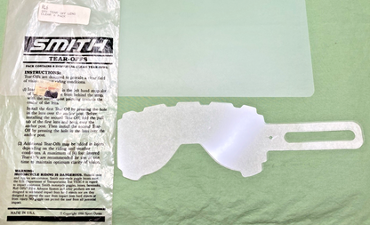 QTY 6 NEW GENUINE SMITH RL6 SMX TEAR OFF LEN CLEAR