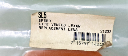 NEW GENUINE SMITH SL5 SPEED LITE VENTED LEXAN REPLACEMENT LEN