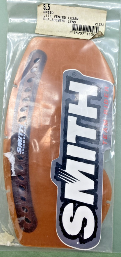 NEW GENUINE SMITH SL5 SPEED LITE VENTED LEXAN REPLACEMENT LEN