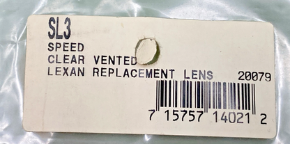 NEW GENUINE SMITH SL3 SPEED CLEAR VENTED LEXAN REPLACEMENT LEN