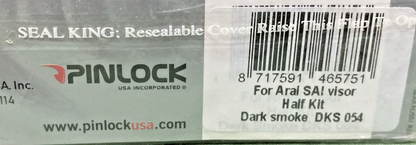 NEW GENUINE PINLOCK DKS054 DARK SMOKE VISOR HALF KIT, ARAL SAI