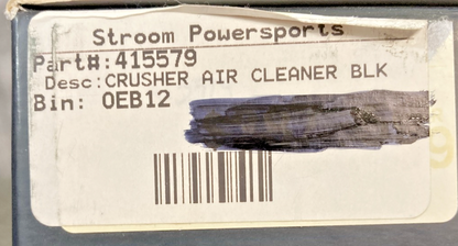 NEW GENUINE CRUSHER 9968 AIR CLEANER SATIN BLACK, INDIAN 14'-17', 415579