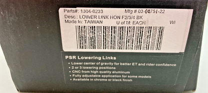 NEW GENUINE POWERSTANDS RACING 03-00751-22 LOWER LINK HON F2/3/4 BK, 1304-0233