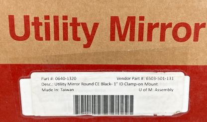 NEW GENUINE BILTWELL INC. 6503-578-131 ROUND MIRROR, 7/8 INCH CLAMP-ON 0640-1320