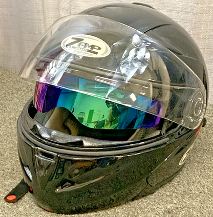 GENUINE ZAMP FL20 FLIP UP HELMET GLOSS BLACK XXL