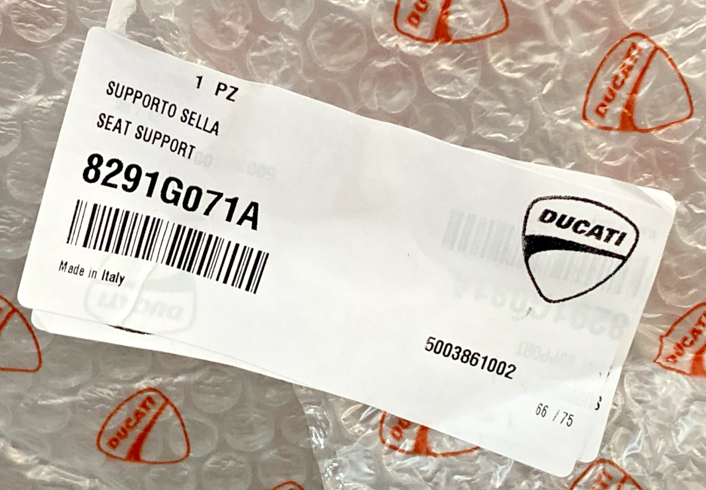 NEW GENUINE DUCATI 8291G071A SEAT SUPPORT RH