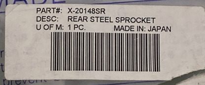 NEW GENUINE SUNSTAR X-20148SR SPROCKET 48T REAR STEEL