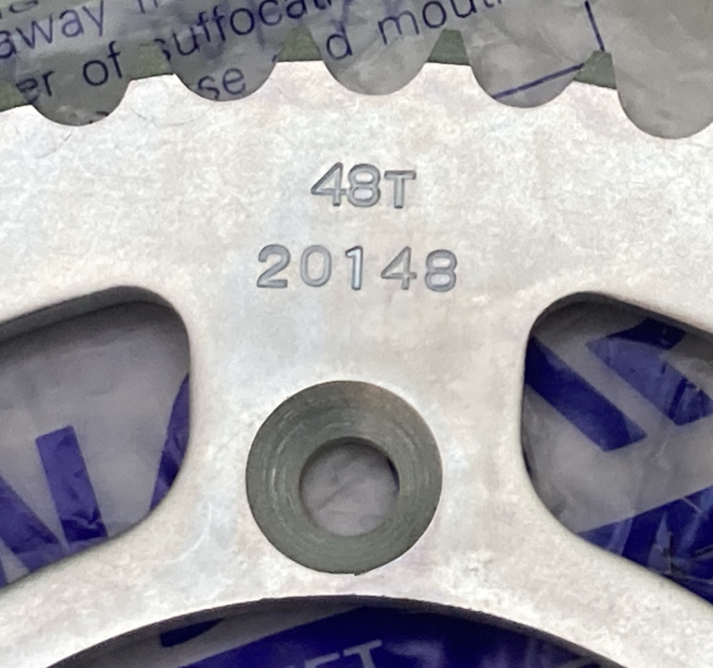 NEW GENUINE SUNSTAR X-20148SR SPROCKET 48T REAR STEEL