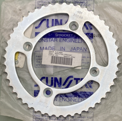 NEW GENUINE SUNSTAR X-20148SR SPROCKET 48T REAR STEEL