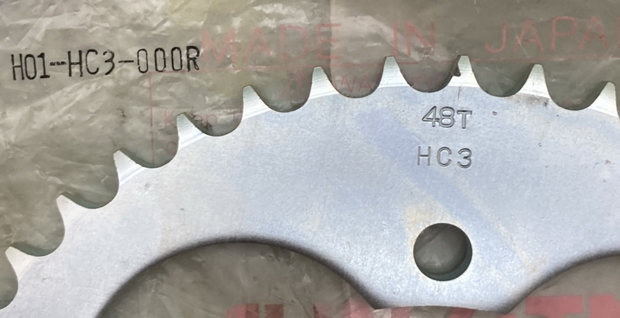 NEW GENUINE SUNSTAR H01-HC3-000R SPROCKET 48T REAR STEEL