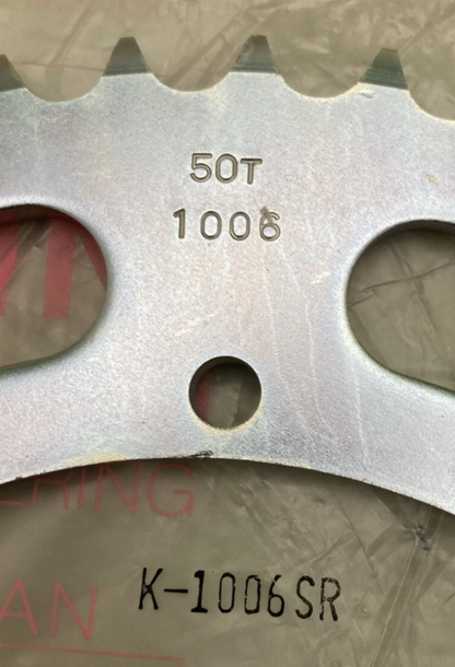 NEW GENUINE SUNSTAR K-1006SR SPROCKET 50T STEEL REAR