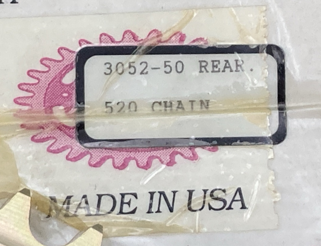 NEW GENUINE PBI 3052-50 SPROCKET REAR 520 CHAIN  50T
